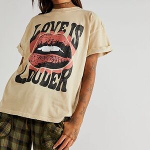 Free People Love is Louder tee